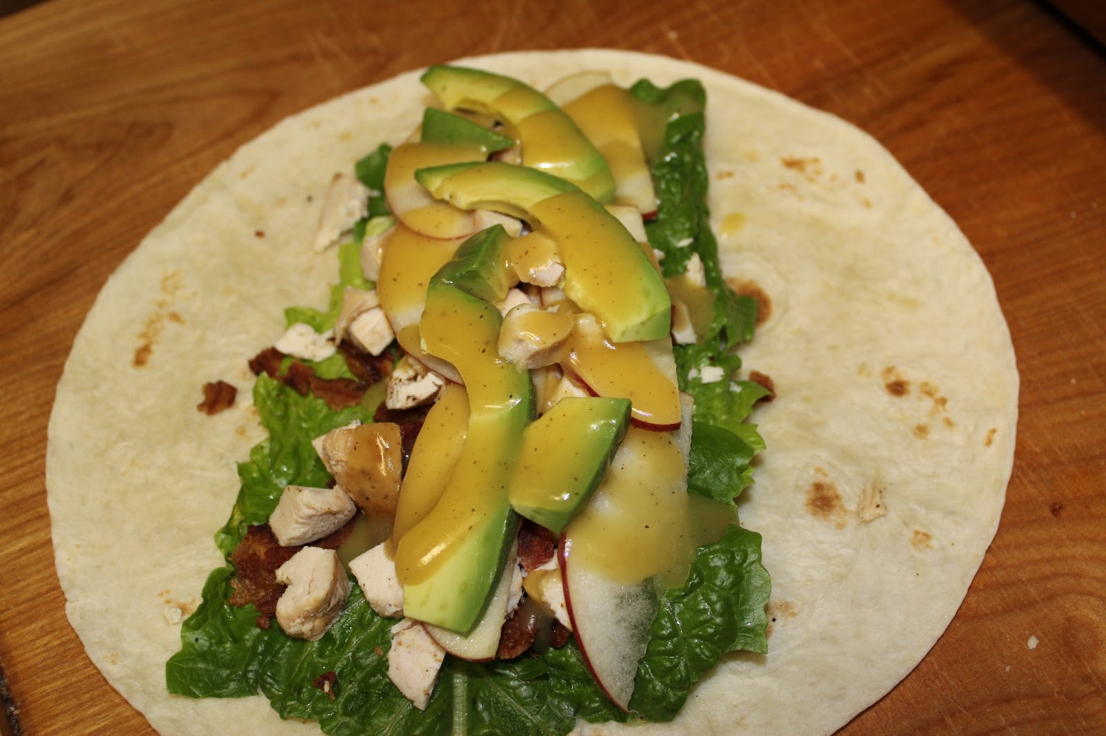 Michelle's Tasty Creations Chicken, Bacon, Avocado Wrap with Honey Dijon Dressing