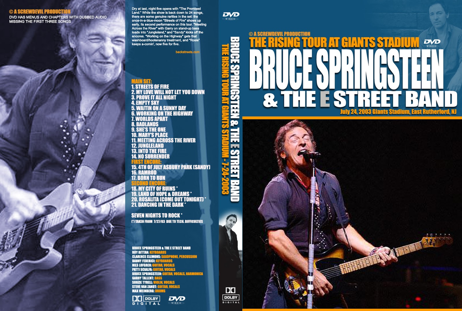 Bruce Springsteen Shows Cincinnati Lights (12112002)