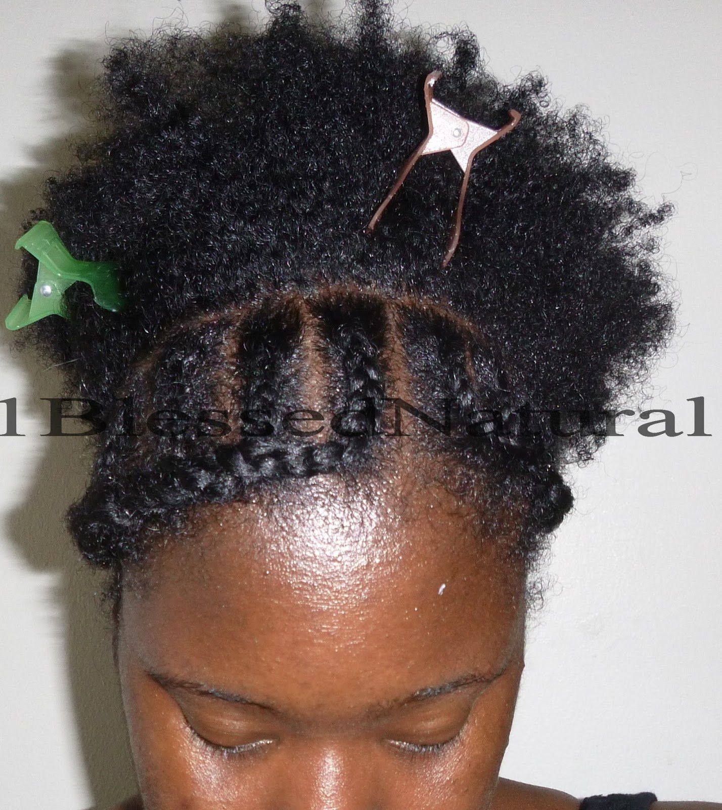 Tutorial Linked Cornrows with Puff