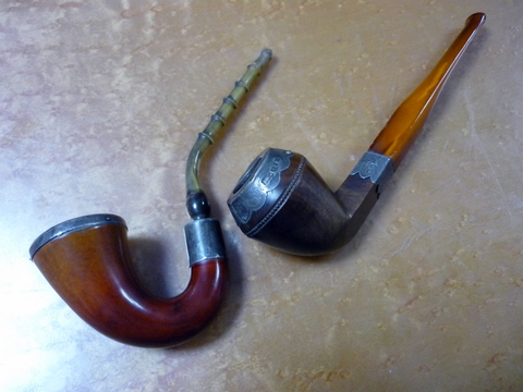 タコの散歩道 パイプの魅力 キャラバッシュパイプcalabash Pipeと古いブライヤーパイプbriar Pipe