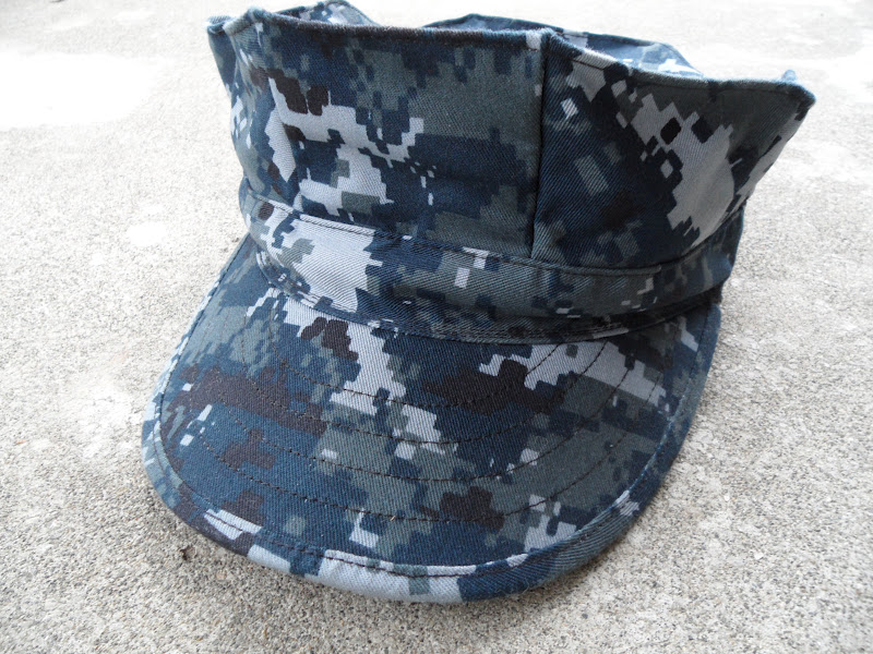 Four Bees US Navy Digital Camo Hat, Navy Work Uniform, NWU