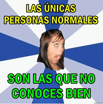 ser persona normal