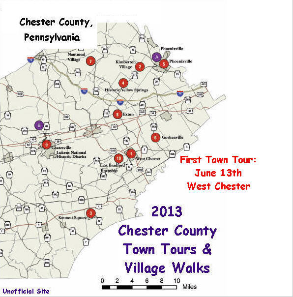 2013 Chester County Town Tours & Village Walks