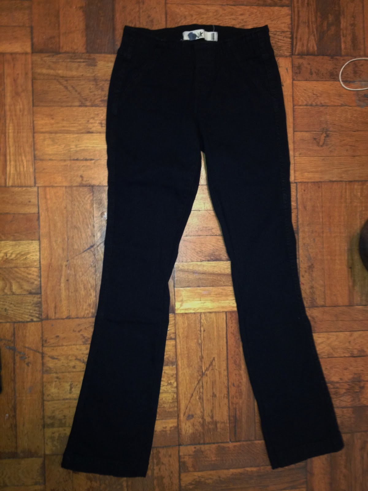 Elegant Simplicity DIY Skinny Jeans Upcycle Alteration from Bootcut