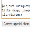 HTML To Entities screenshot