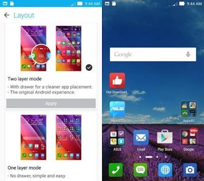 Update ASUS Launcher Terbaru Support One Layer