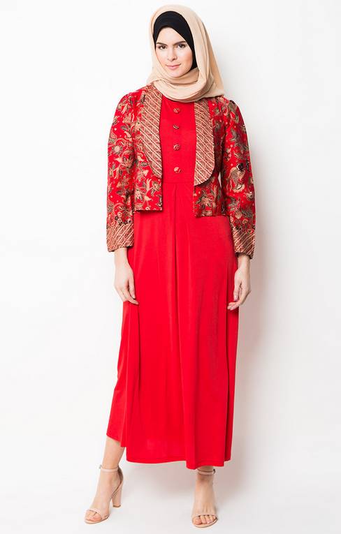 Contoh Model Baju Muslim Gamis Terbaru Untuk Hari Raya