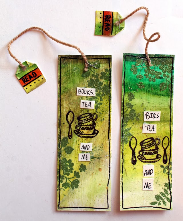 punk projects Tea Mixed Media Bookmarks