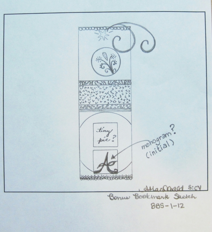 Sketches Creatively Yours BONUS Bookmark Sketch 112