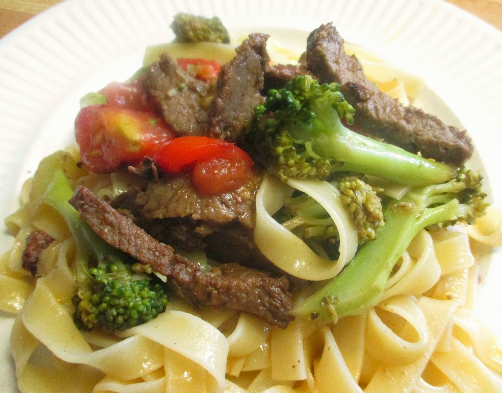 Just my Stuff Simple Noodles with Roast Beef