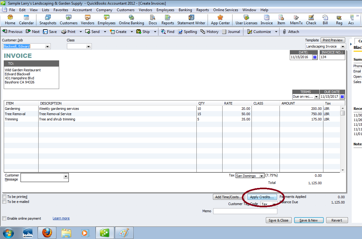 pre invoice