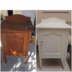 Before and After painted pot cupboard Lilyfield Life