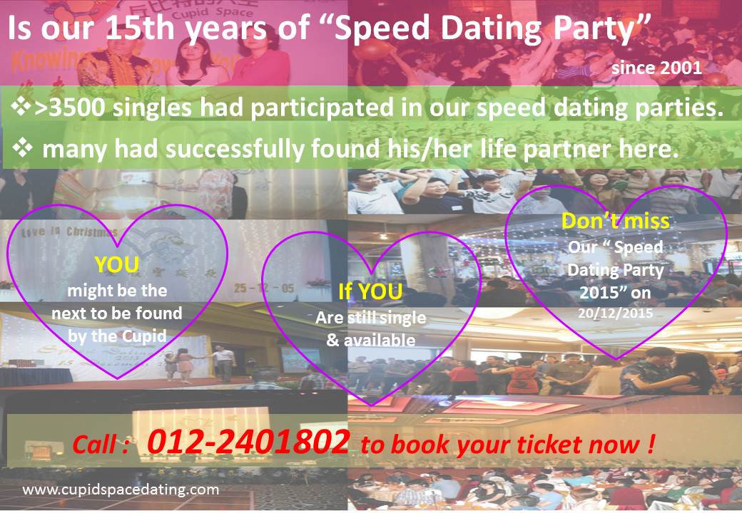 Cupid speed dating events