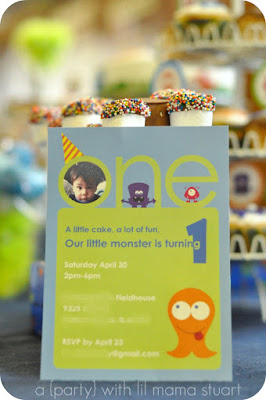 Monster Birthday Party Supplies on Day  With Lil Mama Stuart  Monster First Birthday Party  Decorations