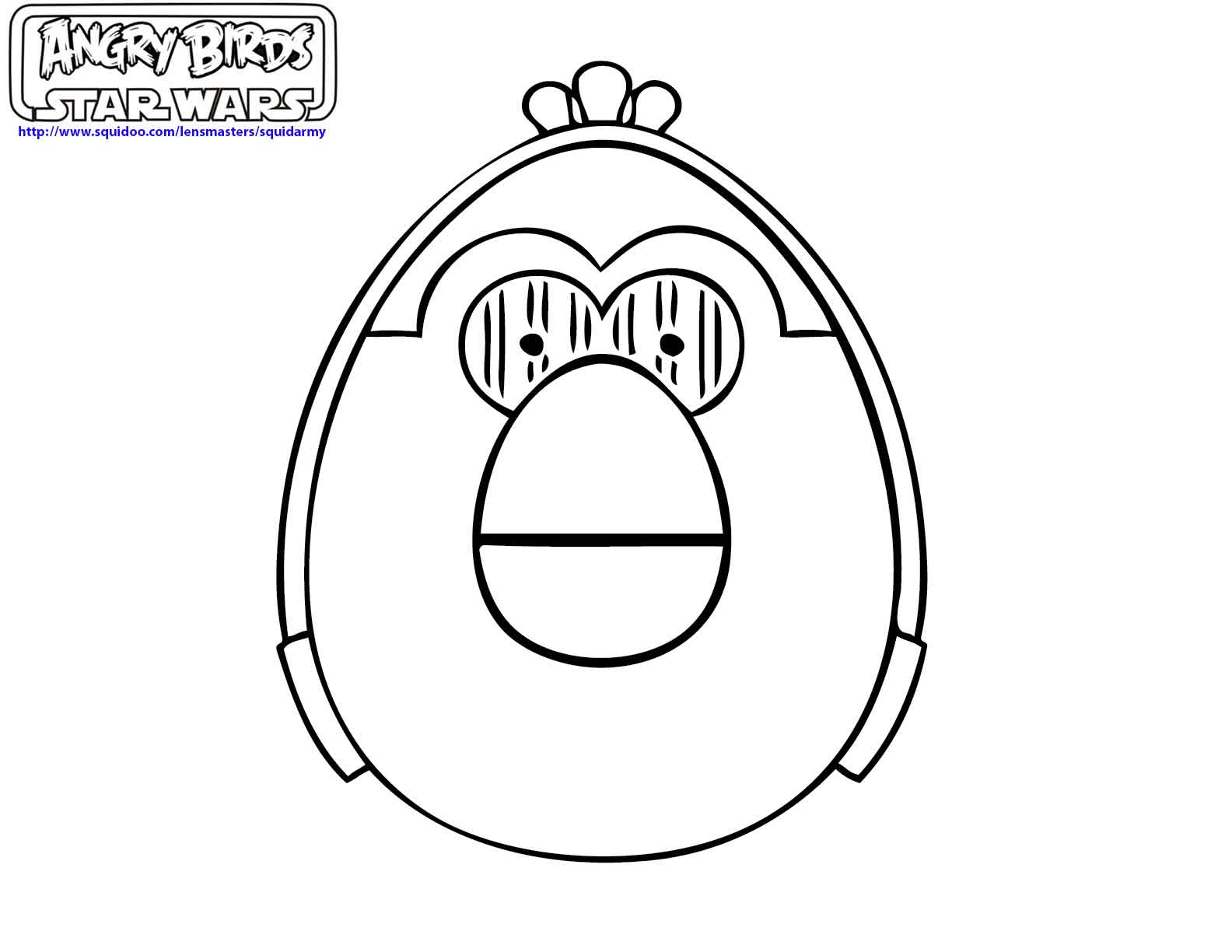 Angry Birds Coloring Pages II - Squid Army