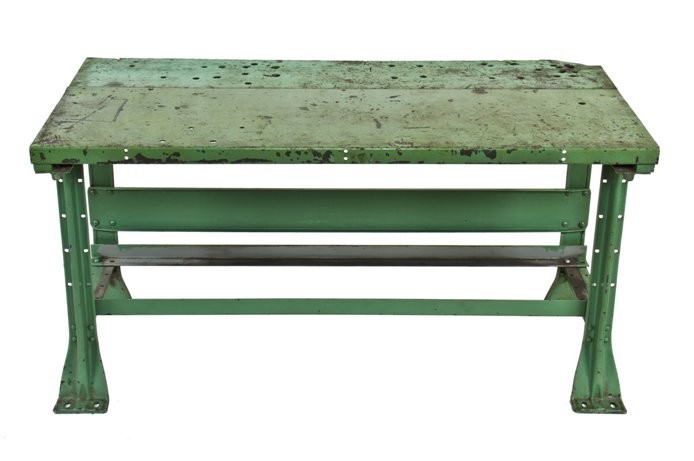 Teapots And Polka Dots Gorgeous Hallowell Steel Work Bench