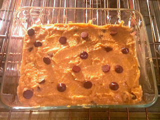 Eat Hard Work Hard: Skinny and Delicious Peanut Butter Chocolate Chip Chickpea Blondies