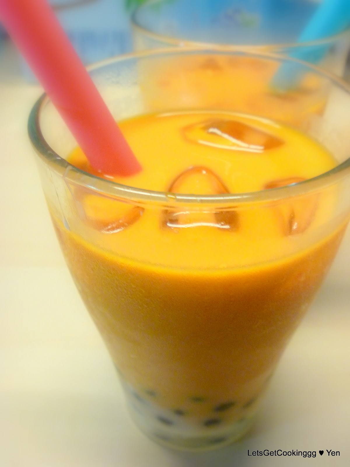LetsGetCookinggg ♥ Yen Thai Iced Tea With Boba (Thai Bubble Tea)