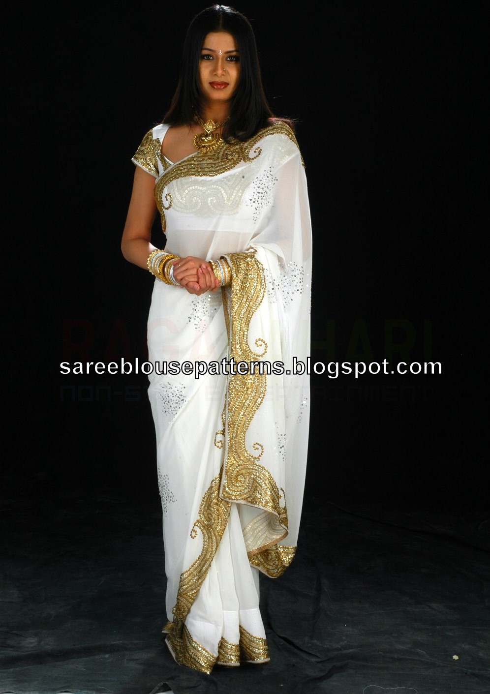 designer blouse saree collection