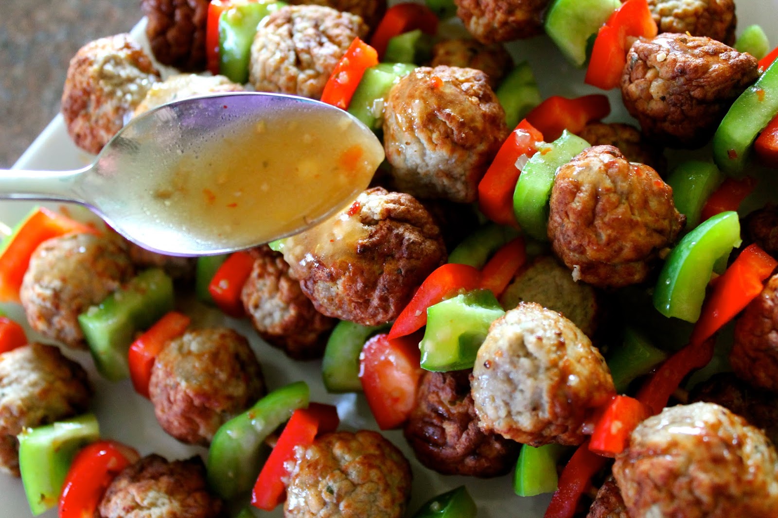 Mrs. Schwartz's Kitchen Italian Meatball Kebabs
