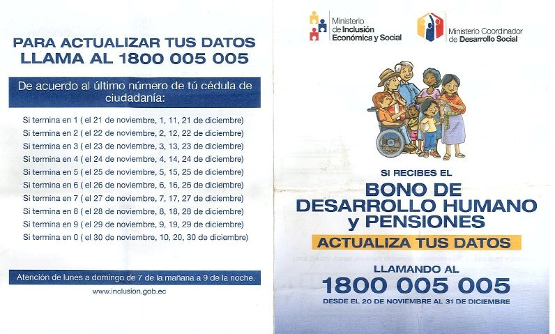 deben inscribirse de acuerdo al último dígito de la cédula