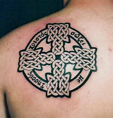 religious cross tattoo. ack of Cross Tattoos On