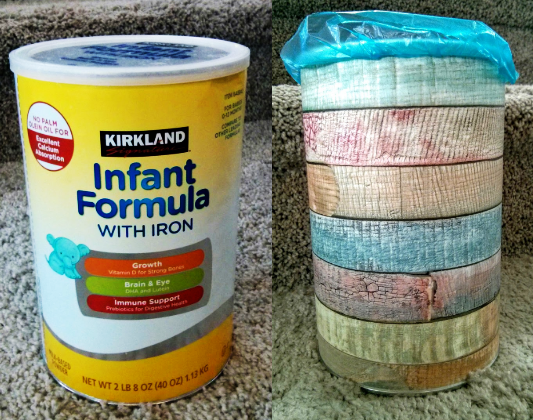 Diy Countertop Compost Pail From A Formula Can