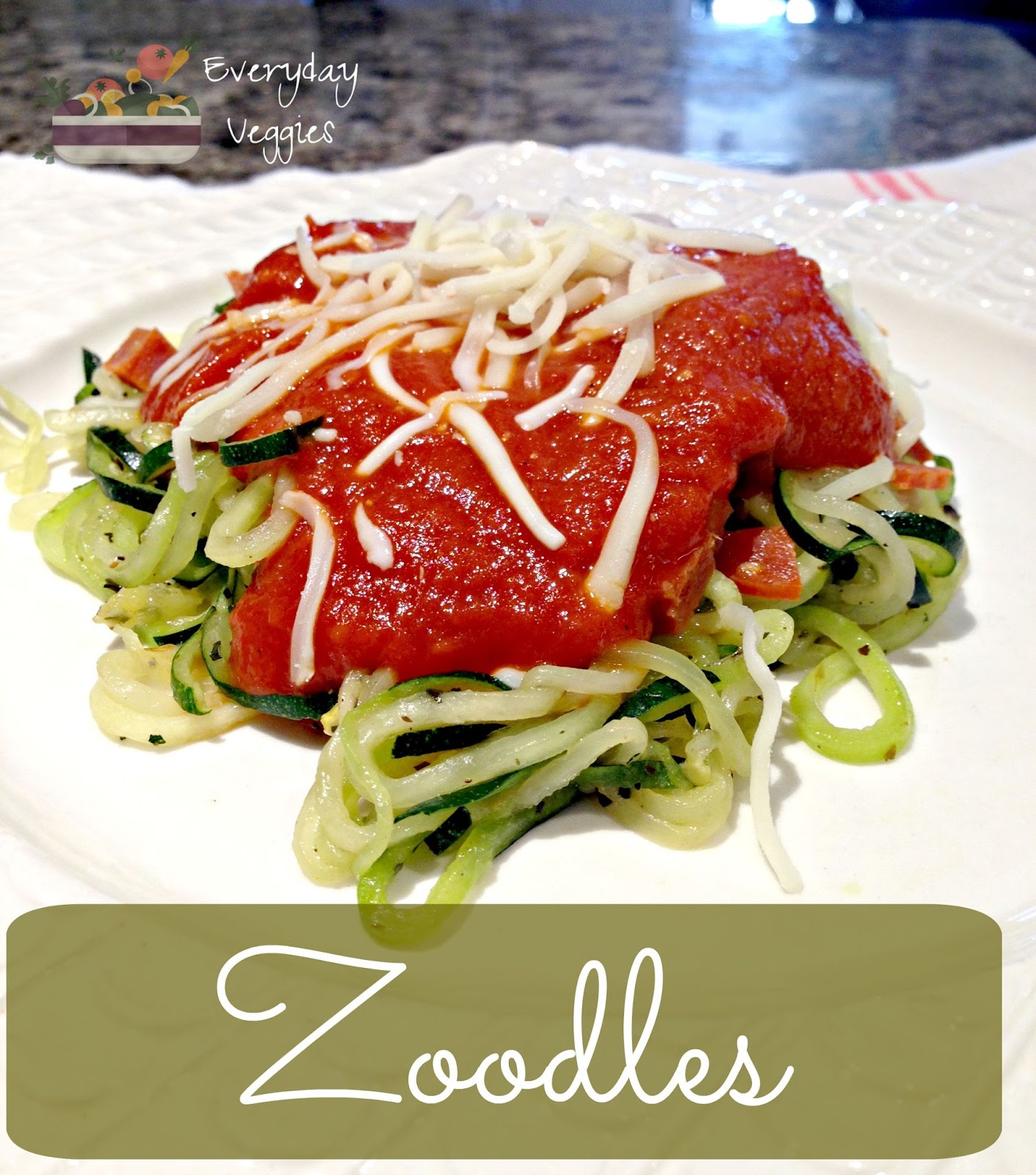 Everyday Veggies Easy Zoodles with GardenFresh Tomato Sauce