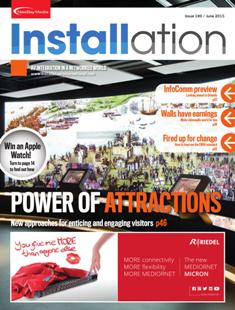 Installation 180 - June 2015 | ISSN 2052-2401 | TRUE PDF | Mensile | Professionisti | Tecnologia | Audio | Video | Illuminazione
Installation covers permanent audio, video and lighting systems integration within the global market. It is the only international title that publishes 12 issues a year.
The magazine is sent to a requested circulation of 12,000 key named professionals. Our active readership primarily consists of key purchasing decision makers including systems integrators, consultants and architects as well as facilities managers, IT professionals and other end users.
If you’re looking to get your message across to the professional AV & systems integration marketplace, you need look no further than Installation.
Every issue of Installation informs the professional AV & systems integration marketplace about the latest business, technology,  application and regional trends across all aspects of the industry: the integration of audio, video and lighting.