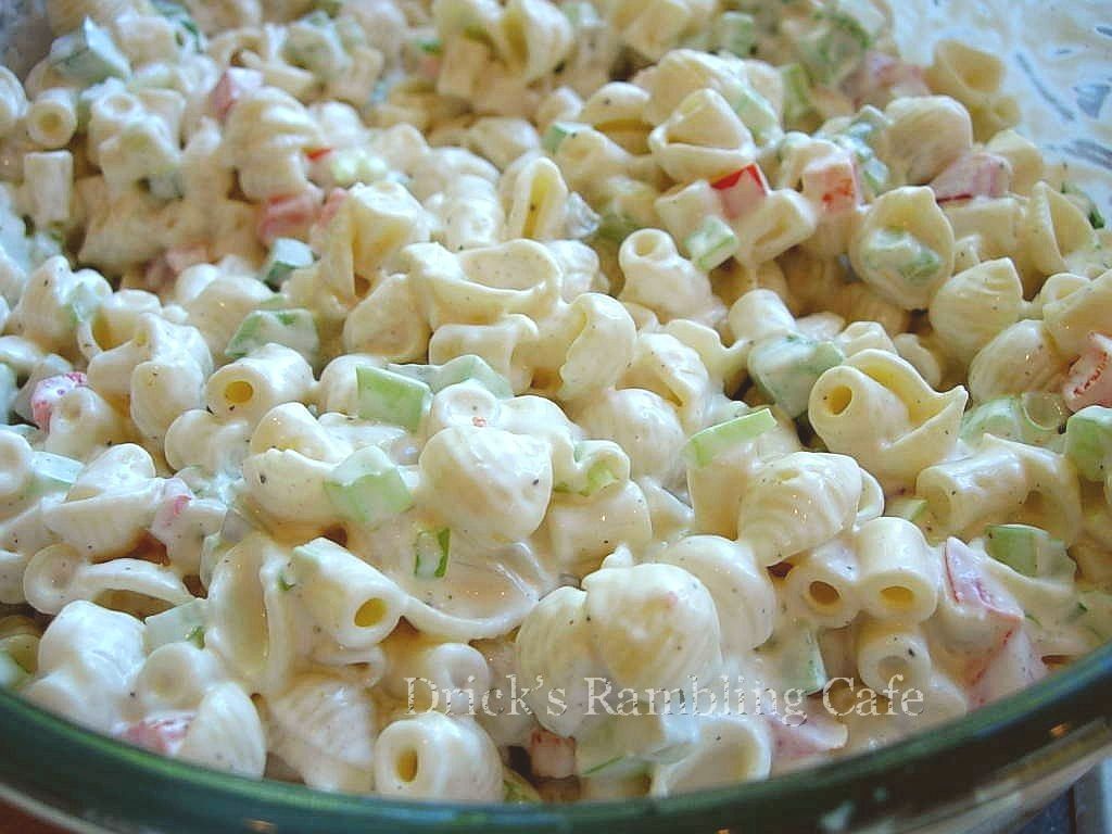 Creamy Pasta Salad Recipes | creamy southern pasta salad drick s rambling cafe Creamy Pasta Salad Recipes | creamy southern pasta salad drick s rambling cafe
