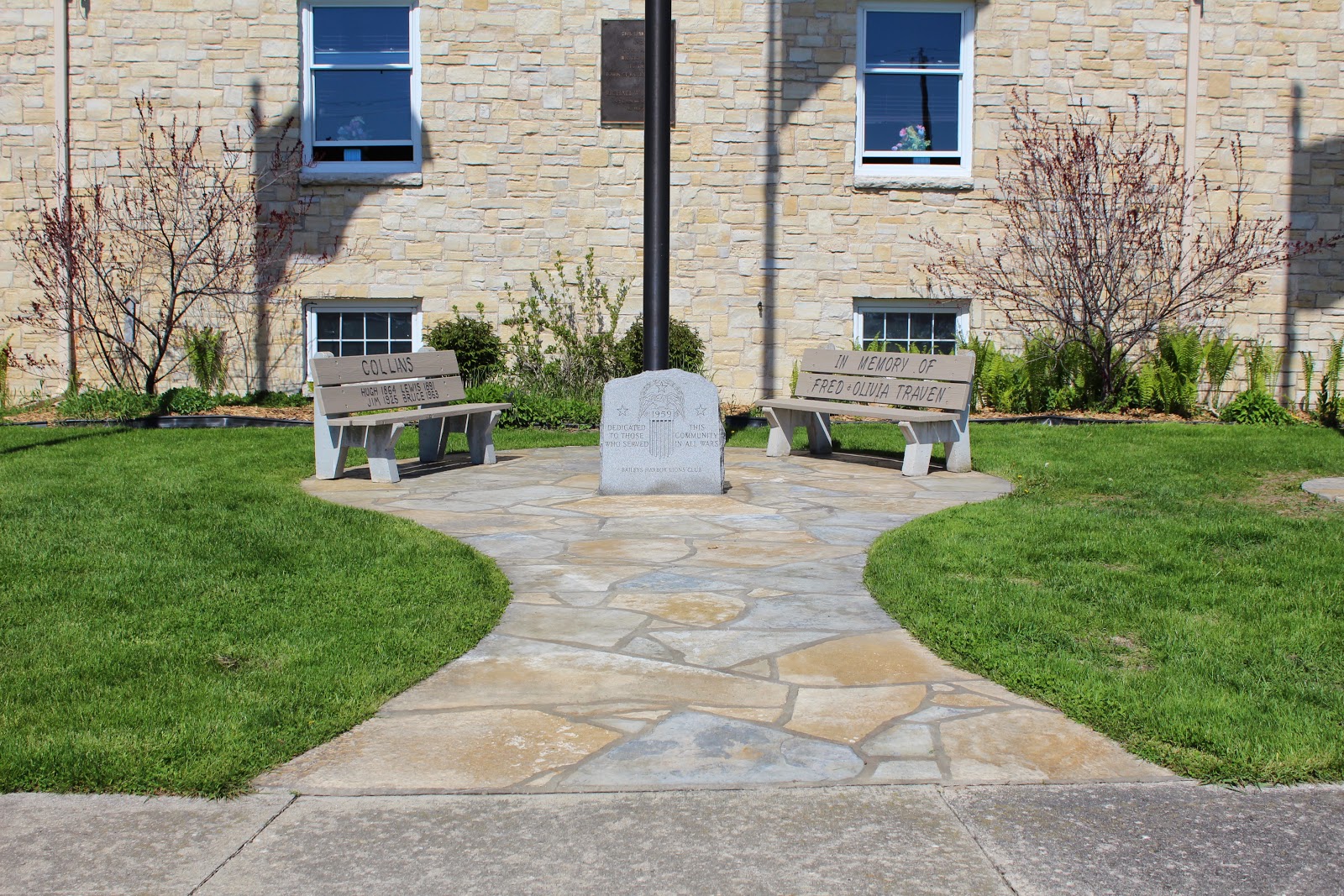 Wisconsin Historical Markers Baileys Harbor Veterans Memorial