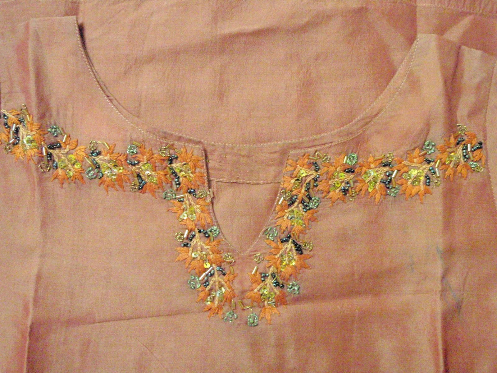 Indoors and Outdoors Embroider with Sequins and Beads