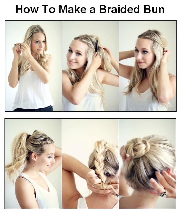 Hair And Fashion How To Make a Braided Bun