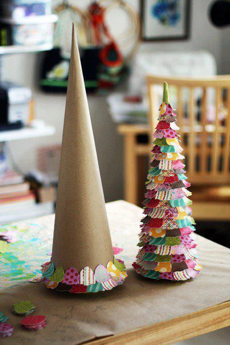 Ideia Original: Árvore de Natal feita de Retalhos de Tecido - Decoração Top