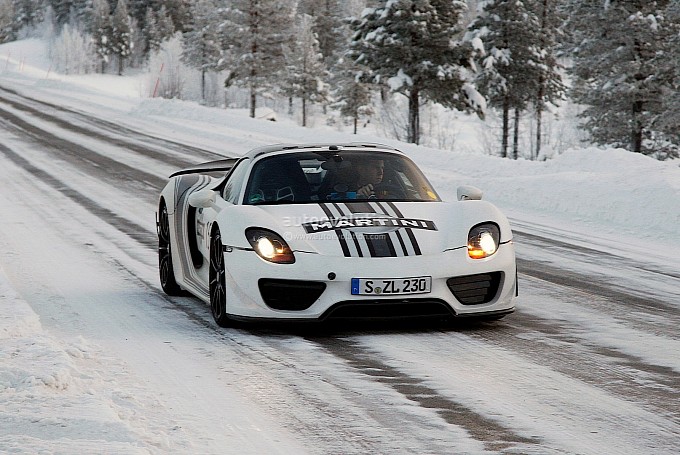 Spyshots: Porsche 918 Spyder Winter Testing Spyshots: Porsche 918 Spyder Winter Testing