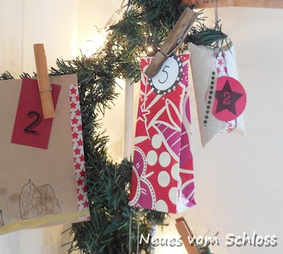 upcycling- Adventskalender, neuesvomschloss.blogspot.de