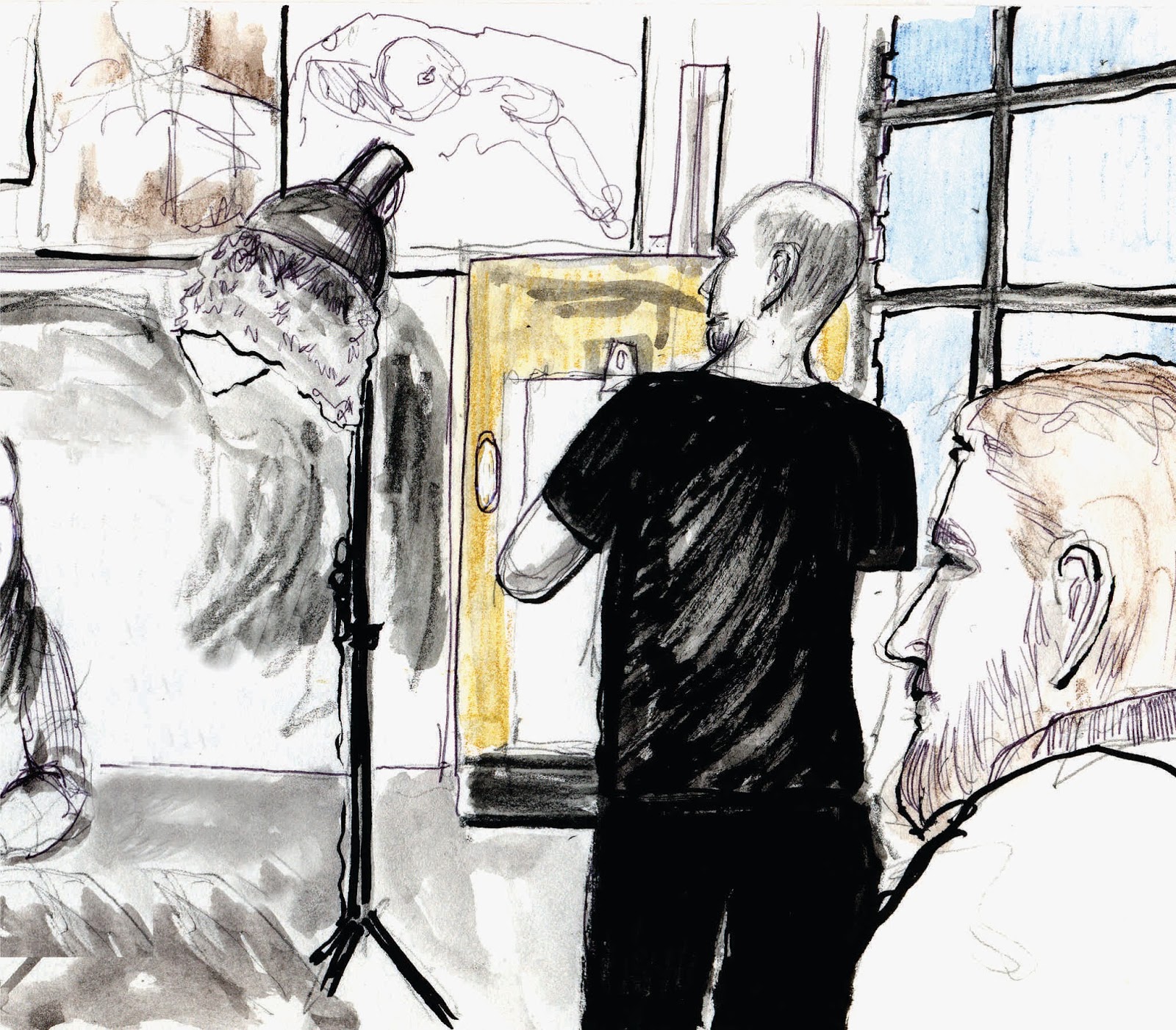 Urban Sketchers Seattle Gage Academy Drawing Jam 2013