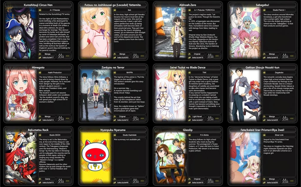 Anime 2014 Summer List