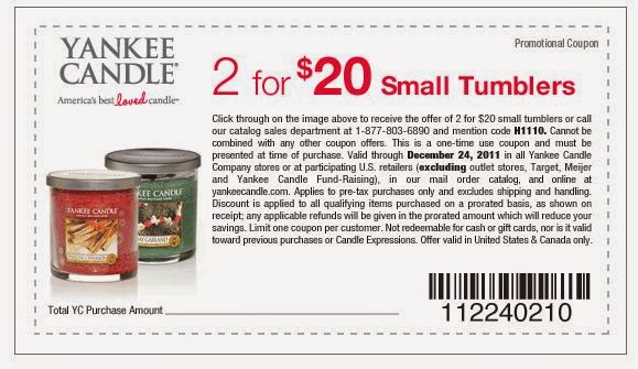Yankee candle outlet store coupons