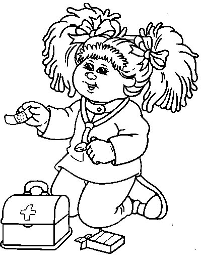 Cartoon Coloring For Kids Cabbage Patch Kids Coloring Pages