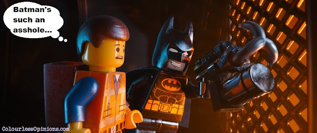 Lego Movie still meme - Batman & Emmet