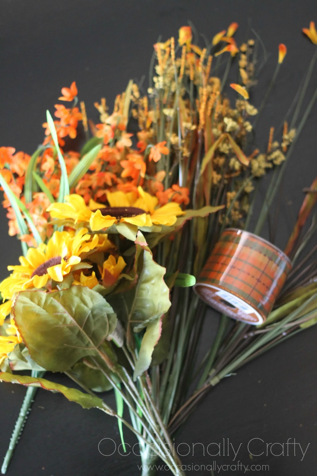 Fall Sunflower Door Decor Occasionally Crafty Fall Sunflower Door Decor