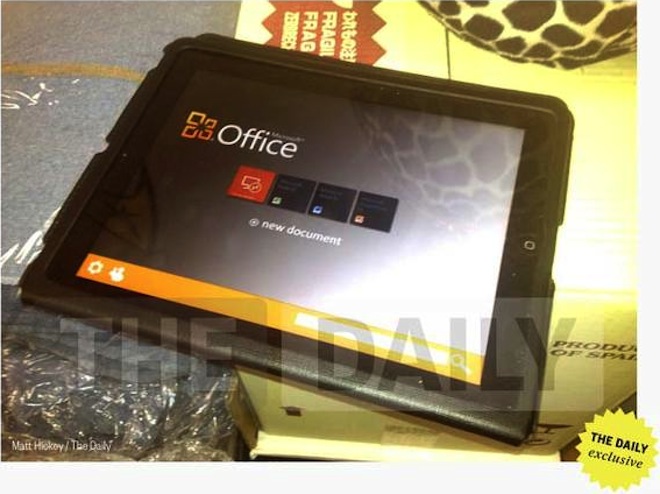 apple ipad ms office apps screenshot