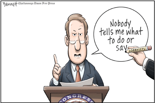 Image result for lobbyist political cartoon