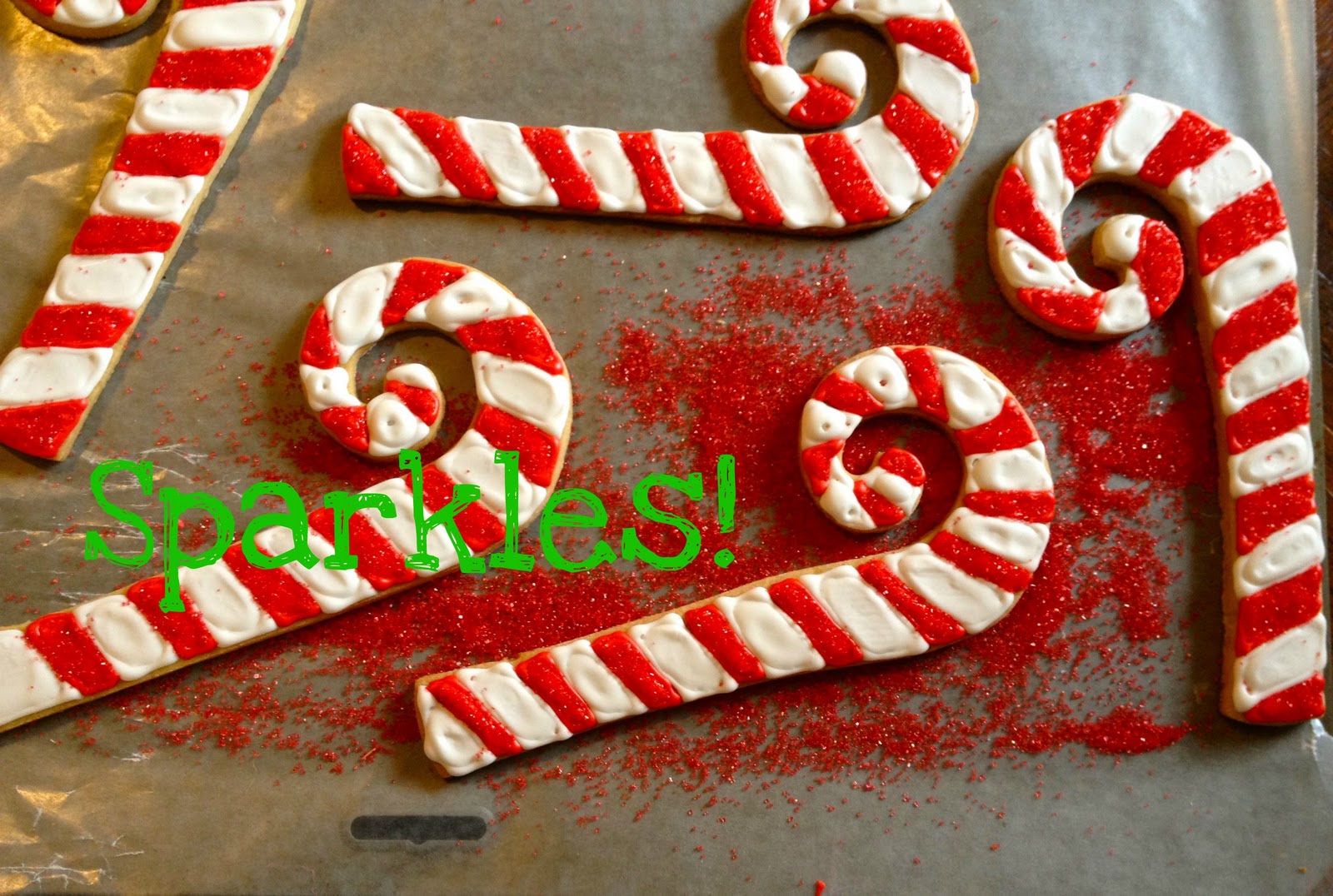 Blonde in the Kitchen Decorated Candy Cane Cookies