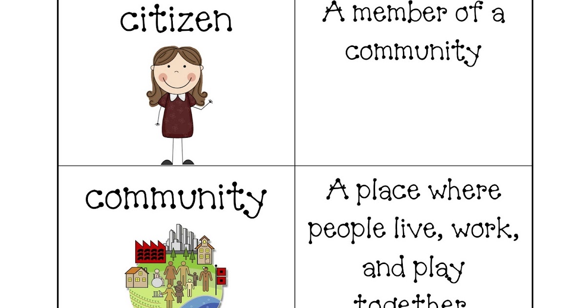 FirstGradeFriends Social Studies Vocabulary Cards