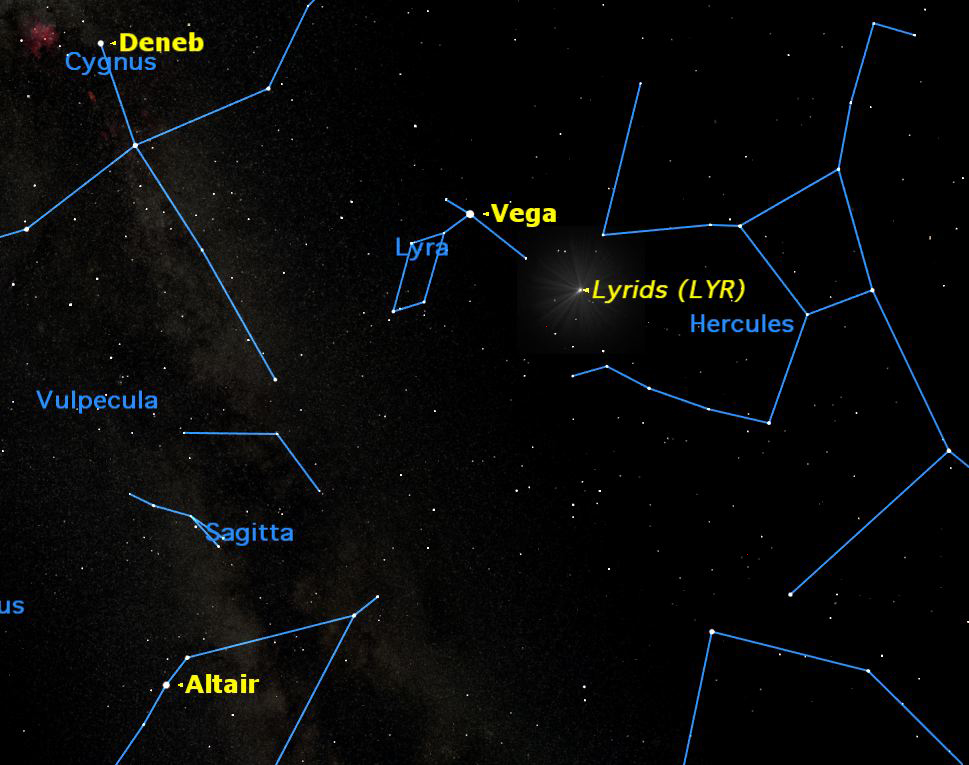 Lyrid Meteor Shower Me and the Night Sky