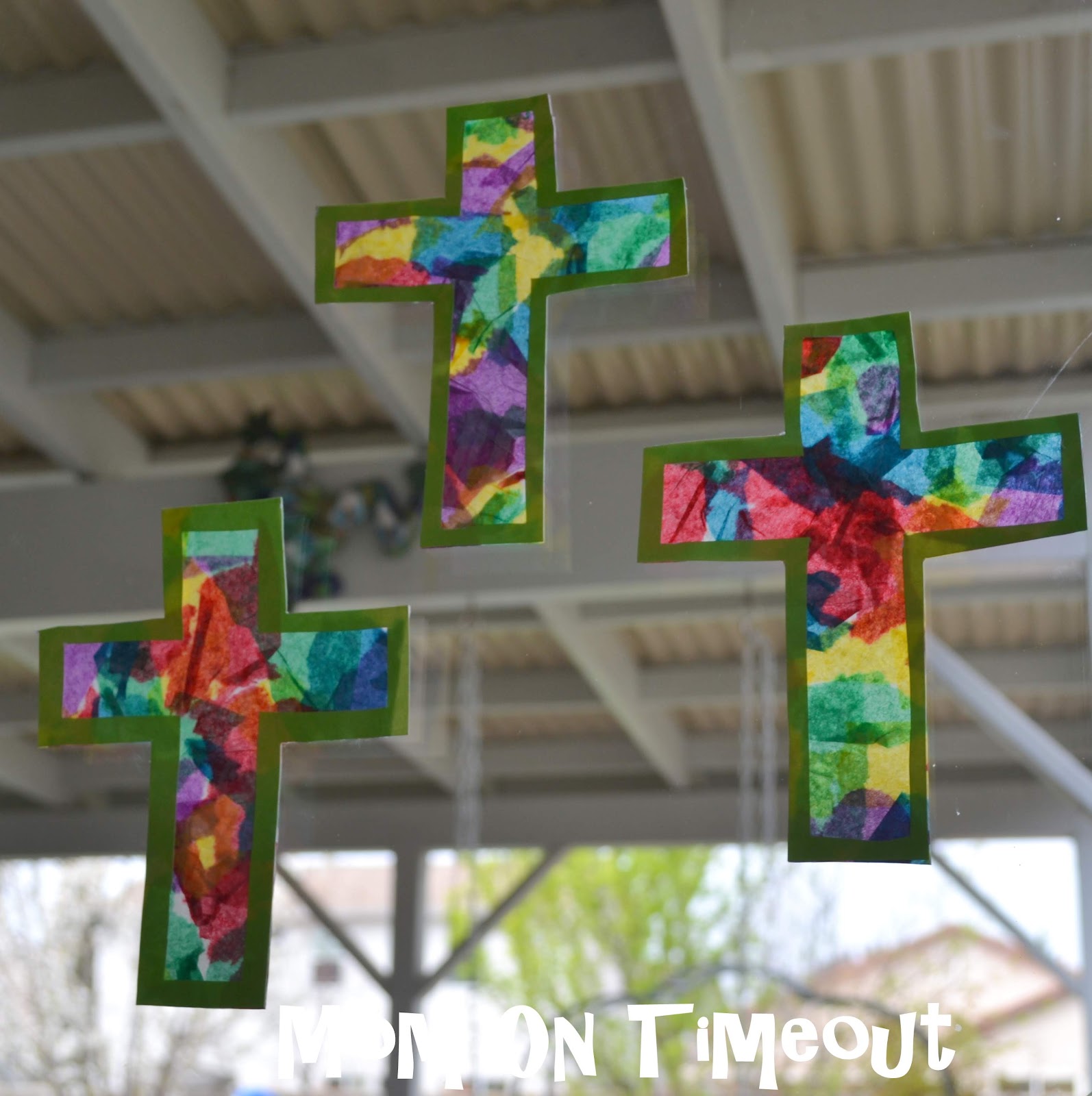 Stained Glass Cross Craft Mom On Timeout