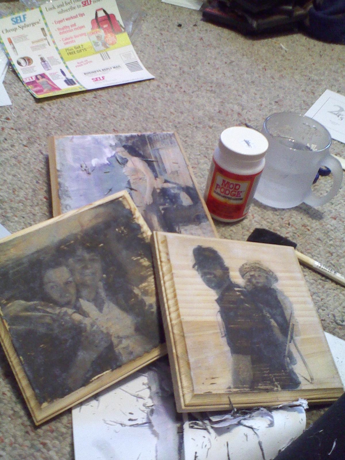 To Make A Girl Smile Modge Podge Photo Transfer