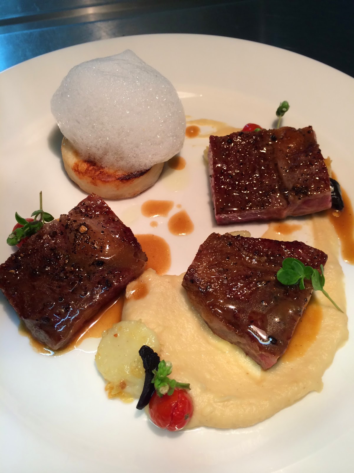 Farhan Noorzali Foodies Pan Fried Wagyu Rib Eye